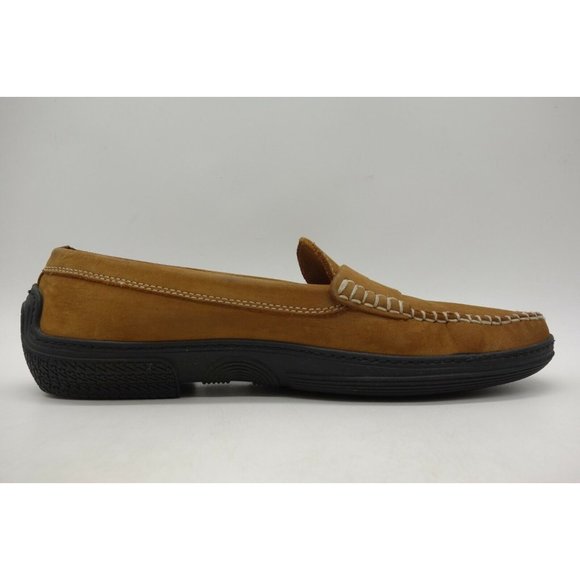 Dooney & Burke Brown Leather Moc Toe Penny Loafer Driving Shoes Men\'s 9.5 main image 5